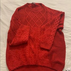 Suzy Shier cozy Christmas Red Sweater